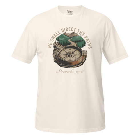 He Shall Direct Thy Paths Christian Bible Verse T-Shirt
